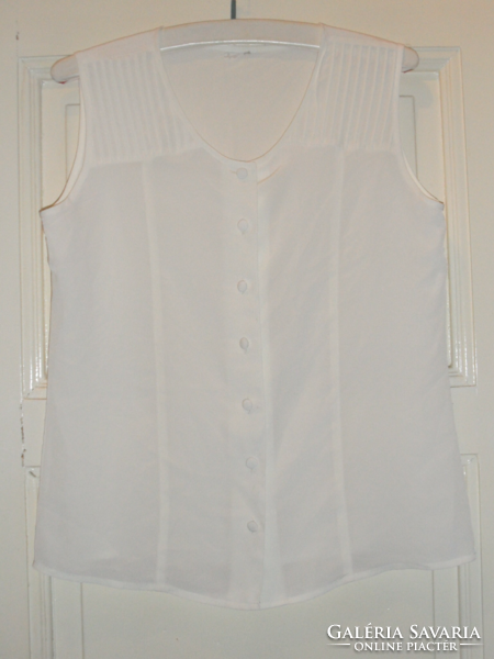 Vintage champagne colored women's blouse, top (size 42)