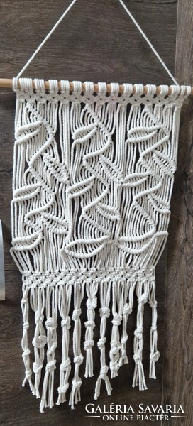 Makramé pamut zsinór fonalból készült lakás dekoráció
