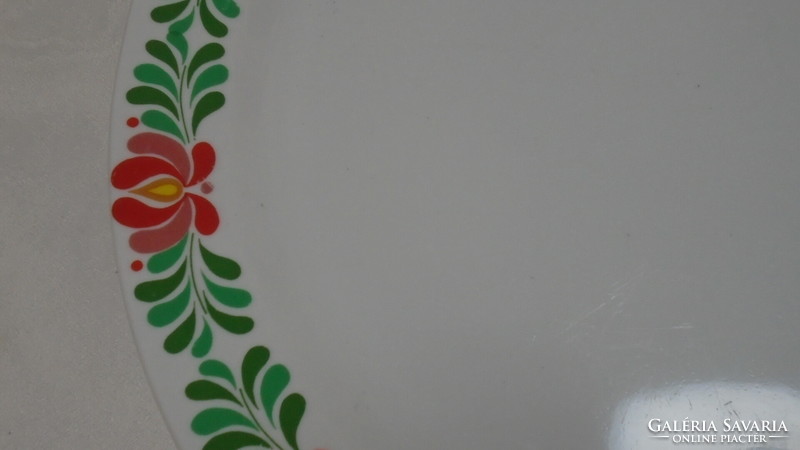 Szép régi  virágmintás Hollóházi porcelán nagy kínáló hibátlan