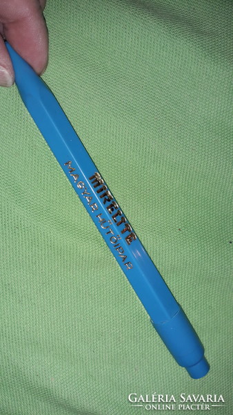 1970. cca kék tamponnyomott  ÓRIÁS reklám toll MIRELITE MAGYAR HŰTŐIPAR 18 cm a képek szerint
