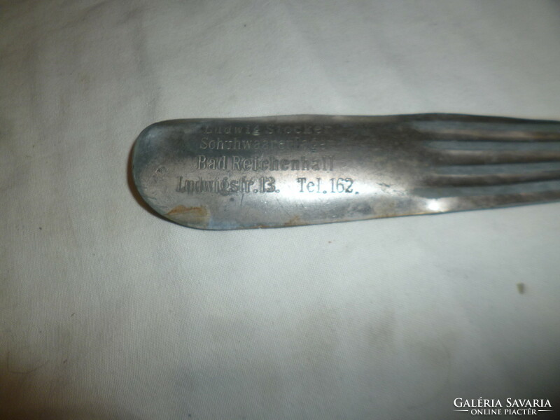 Old metal German shoe spoon