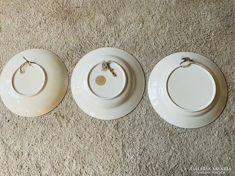 Retro 3 types of wall plates with folk motifs