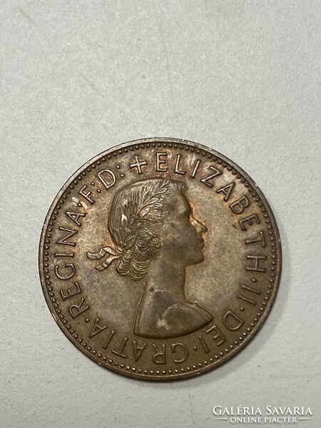 An English penny 1967 one penny bronze England II.Queen Elizabeth
