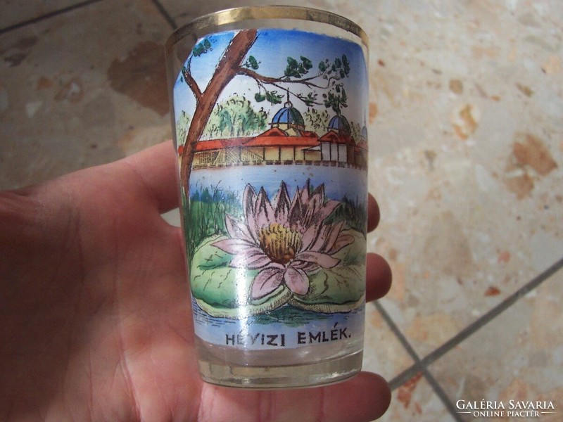 Hévizi commemorative glass cup