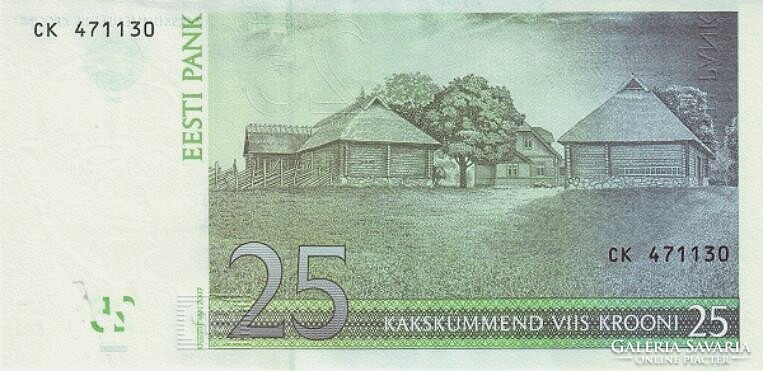 Észtország 25 krooni 2007 UNC