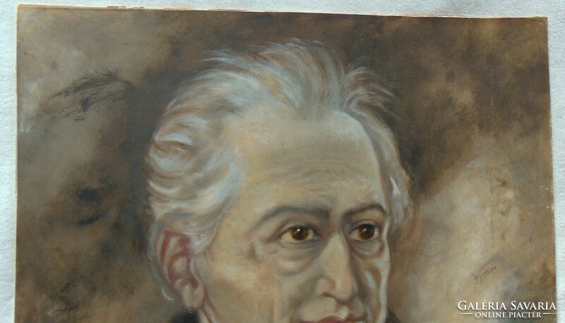 Goethe portré  - pasztell - ismeretlen festő