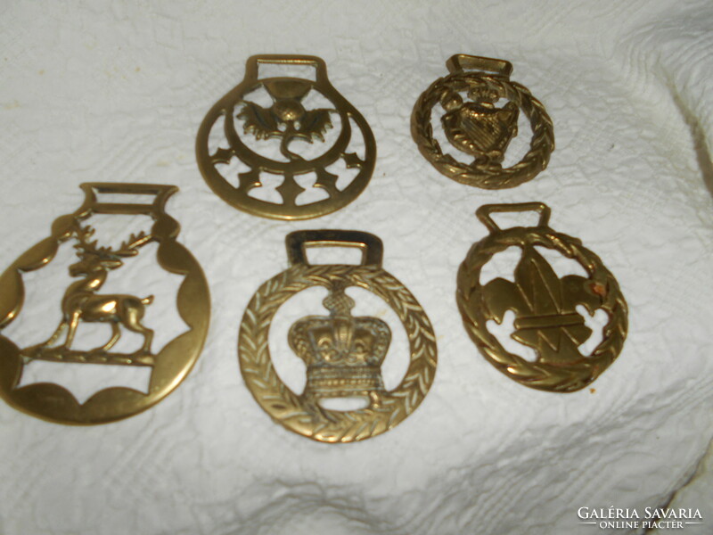 5 horse tools copper ornaments