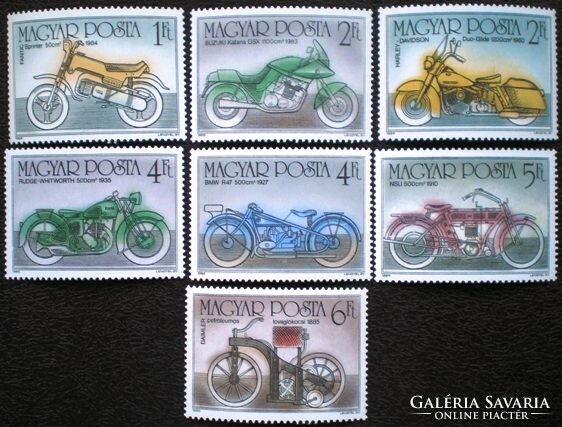 S3753-9 / 1985 100 years of the motorcycle stamp series postal clerk