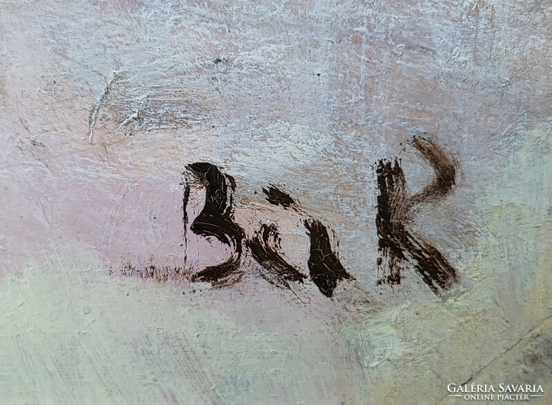 Bér Rudolf (1924 - 2004) Velence Szt. György sziget c. festménye Eredeti Garanciával!