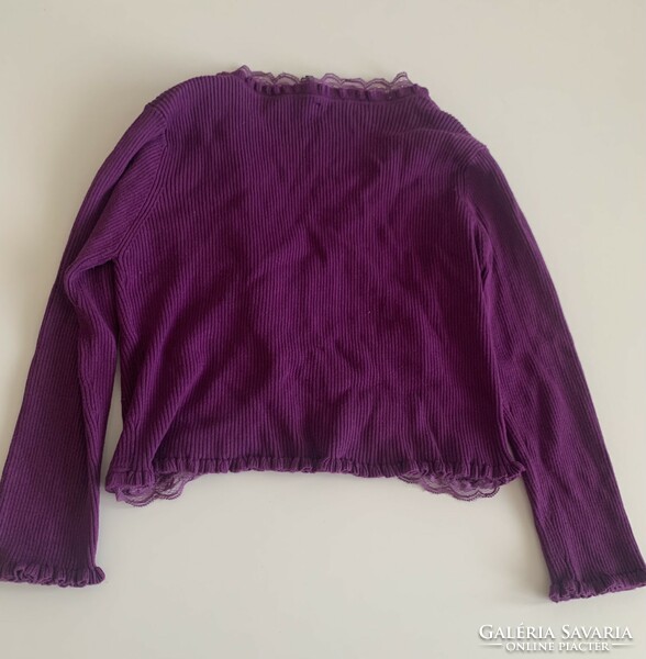 Knitted mauve soya concept bolero top cardigan vest size s m l