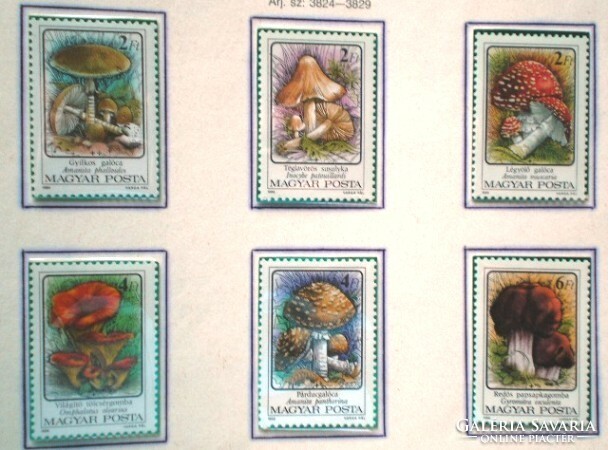 S3824-9 / 1986 fungi ii. - Poisonous stamp line postal clerk
