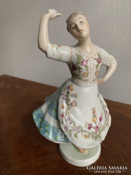 Zsolnay ballerina porcelain