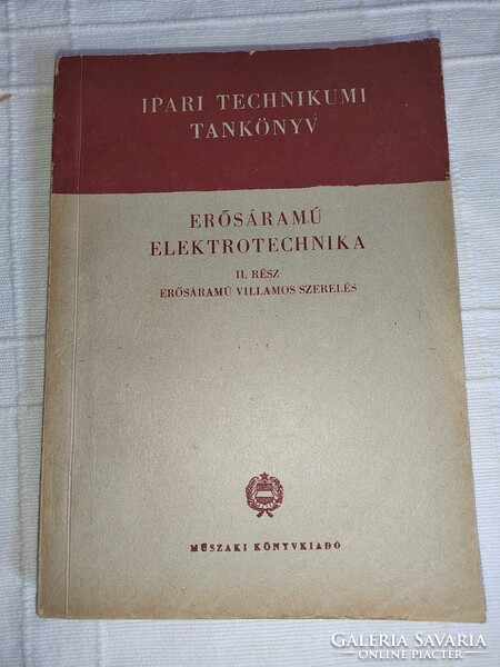 Jenő Vigh Bertalan-Gárdonyi: high-current electrical engineering ii. Part - high current electrical installation