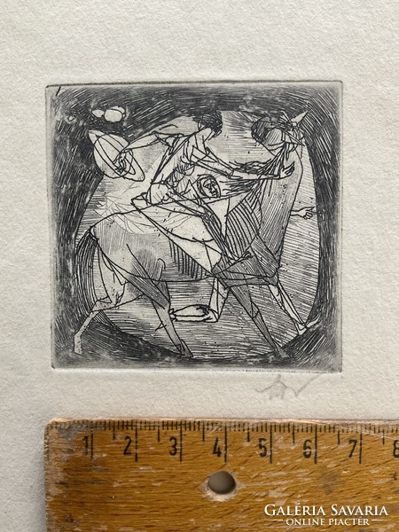 Béla Kondor, 13 etchings in a folder.