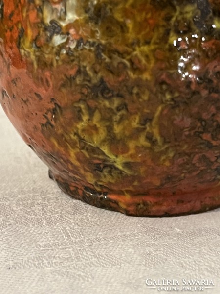 Retro Hódmezövàsàrhelyi red ceramic vase