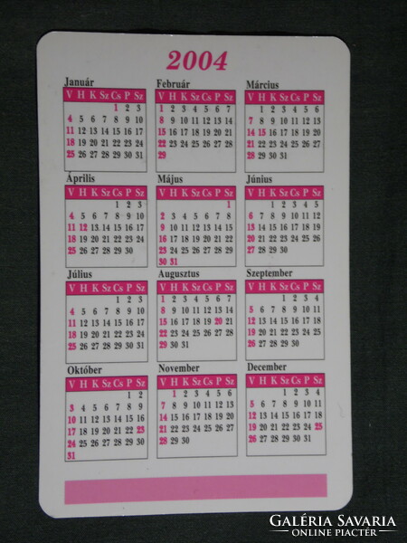 Card calendar, Pécs geodezia kft. , Surveyor, map, 2004, (6)