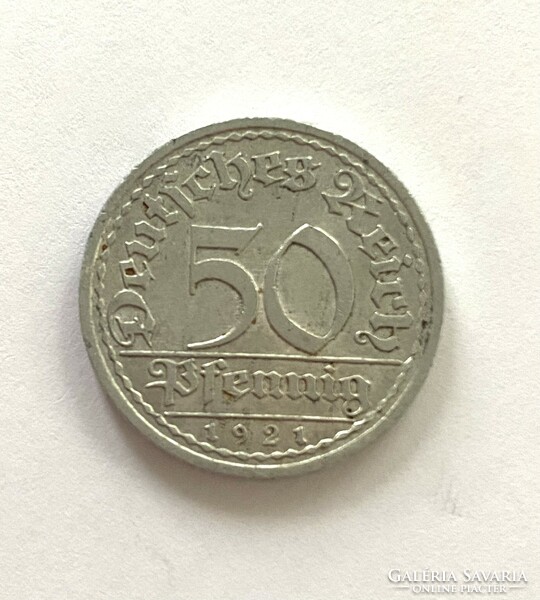 50 Pfennig 1921 A    Német birodalom