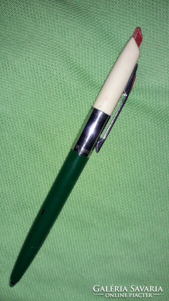 1975.Cca ico 70 stationery factory metal plastic, white-green dual function ballpoint pen as shown in the pictures