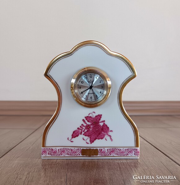 Herend Appony patterned table clock