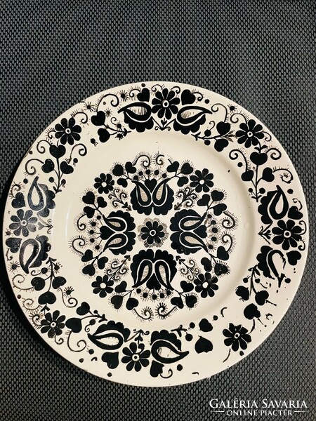 Rare! Granite porcelain decorative plate with mandala pattern