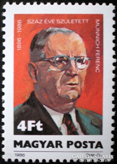 S3799 / 1986 Münnich Franciscan postage stamp