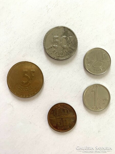 5 Francs and 4 centimes belgium belgique Kingdom of Belgium 1989-1996