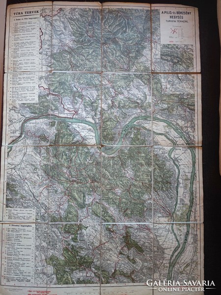 Pilis börzsöny tourist map, 1920s