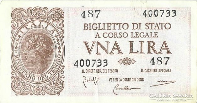 1 Lira 1944 Italy 2.