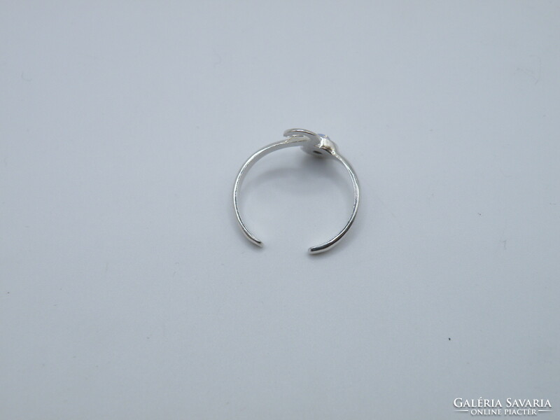 UK0178 Aranyos állítható ezüst 925 gyűrű méret 53 1/2
