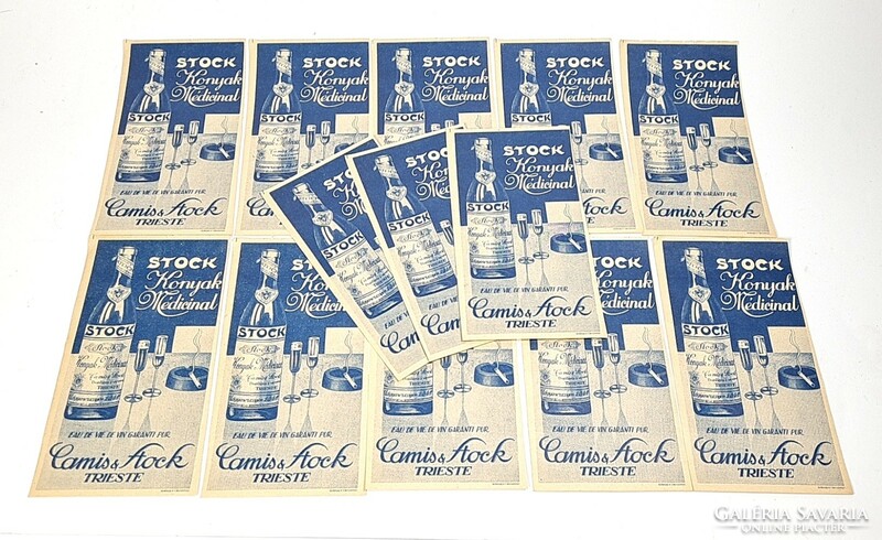 Stock medical cognac - antique counting slip / counting slips /50/