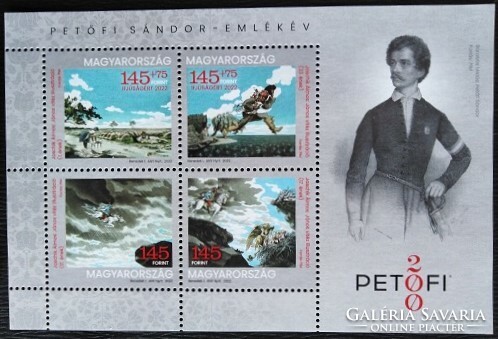 B469 / 2022 for youth - Sándor Petőfi memorial year block postal clerk