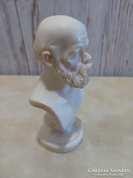 Greek alabaster sokrates, Socrates bust, bust