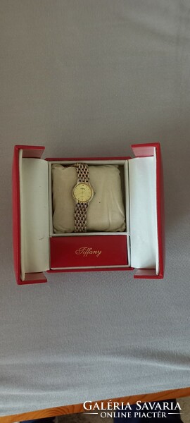 Gold-plated women's tiffany watch