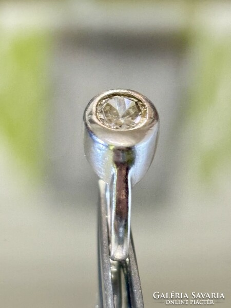 Art-deco Stílusú ezüst gyűrű, Topáz kővel ékesítve