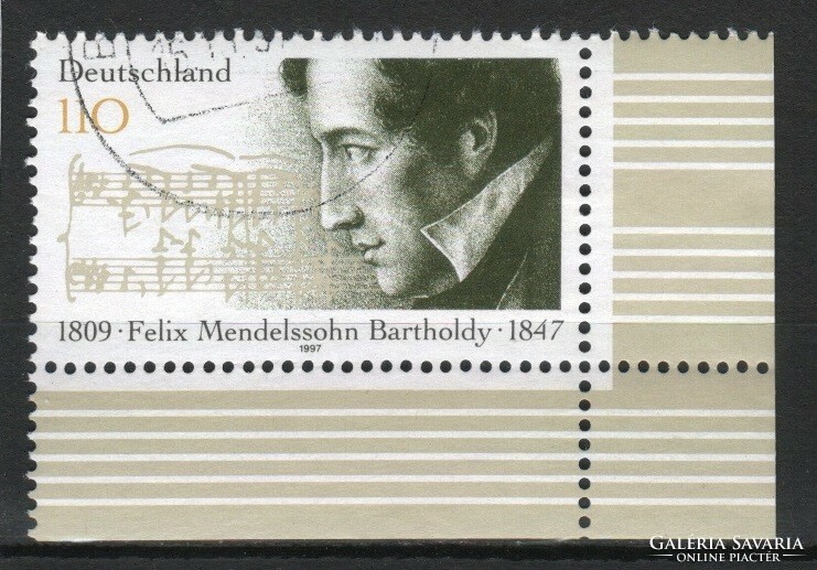 Ívszéles Német 0428 Mi. 1953    1,00 Euró