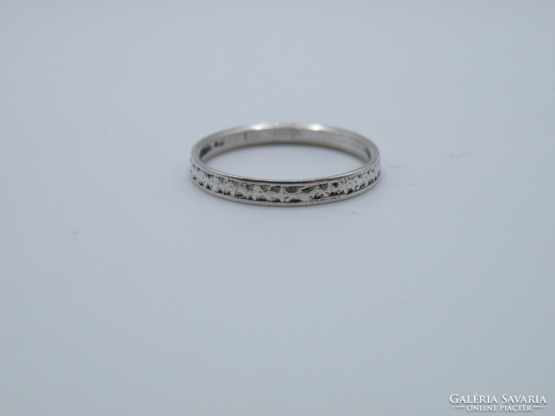 Uk0195 Engraved Sterling Silver 925 Ring Size 55 1/2