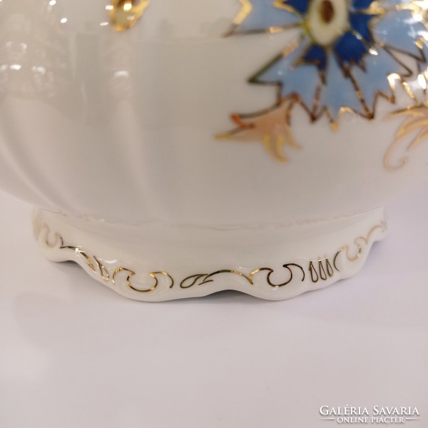 Zsolnay tea pot with cornflower