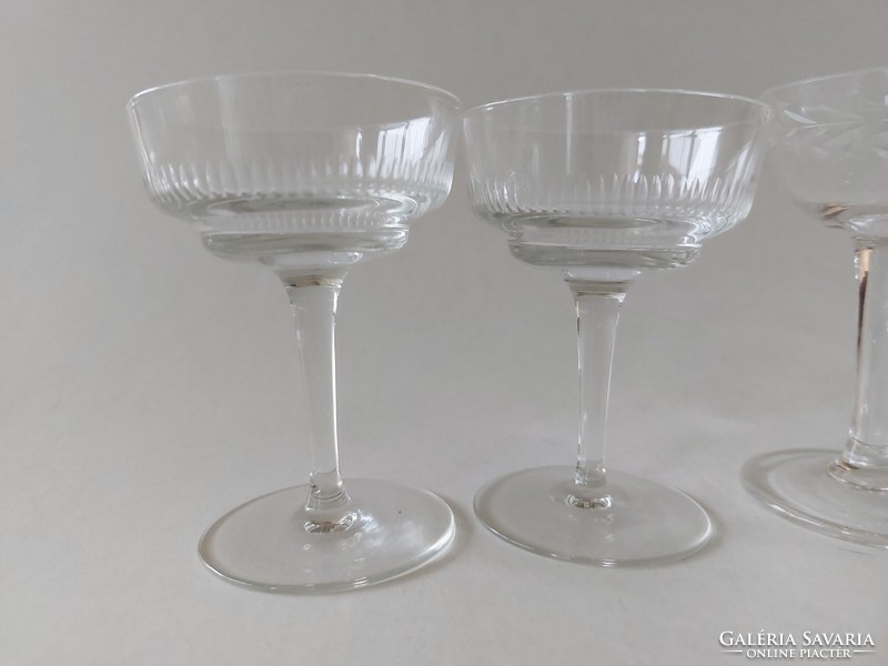 Old liquor glass stemmed glasses 6 pcs