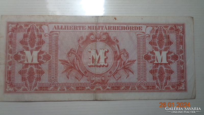 20 Mark  1944 . II. vh végén Szövetségi katonai valuta . német átmeneti pénz