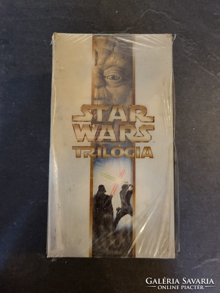 Star wars trilógia vhs-ek eredeti csomagolásban bontatlan fóliás