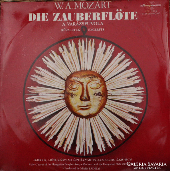W. A. Mozart, Hungarian State Opera Orchestra, Miklós Erdélyi - Die Zauberflöte - Excerpts (LP)
