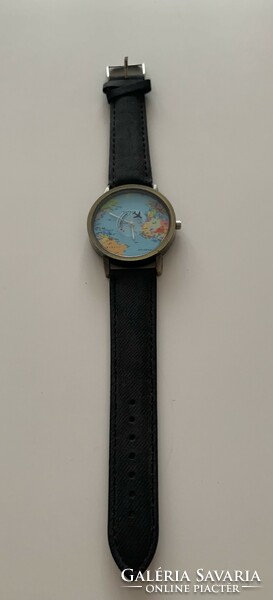 New watch is interesting as the airplane flies around as time goes by