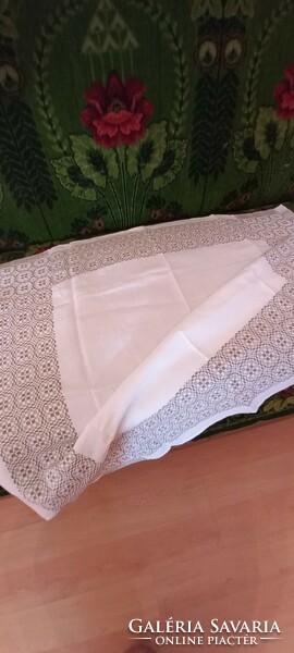 Woven old tablecloth