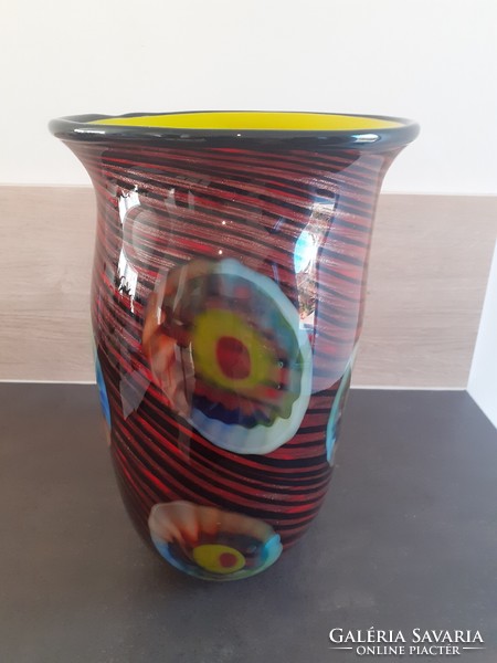 Huge Murano glass vase from the 1960s, 34 cm high