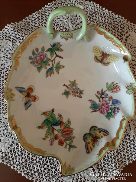Herend porcelain, victorian leaf pattern, bowl
