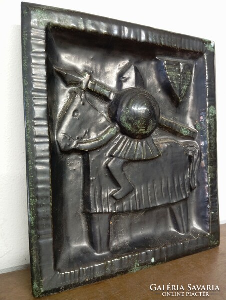 Retro Hungarian ceramics. Black Knight