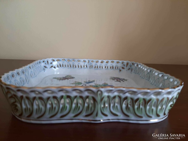 Herend Victoria pattern! Vbo 7510 serving bowl with openwork edge!
