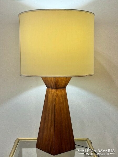 Impressive large sandalwood lamp