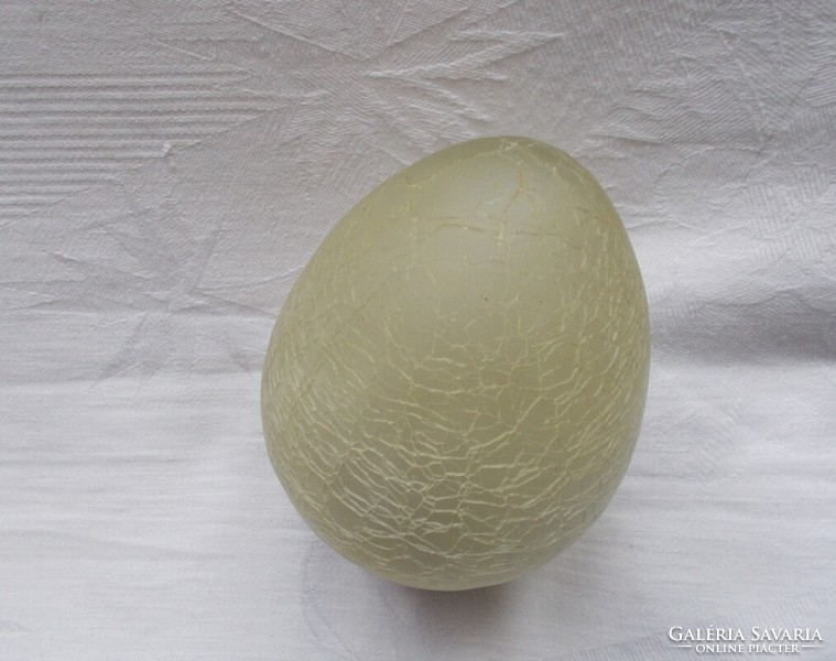 Cracked, veiled glass egg-shaped sphere Christmas ornament, pine tree Christmas tree ornament, pine ornament 1pc