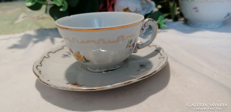 Zsolnay small flower coffee cup